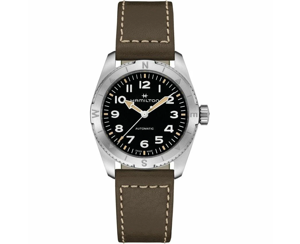 Hamilton Men's H70225830 Khaki Field Automatic Watch In Black