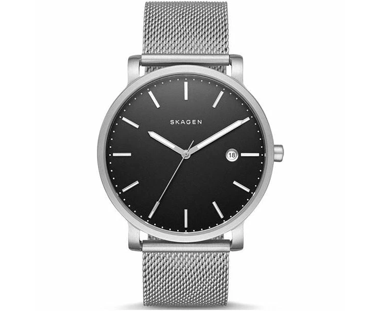 Skagen Mod. Hagen Men's Silver Stainless Steel Quartz Watch Model Hagen A Timeless Icon Of Elegance