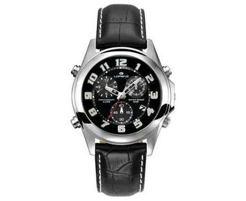 Lorenz Mod. 25556aa Men's Black Chronograph Watch