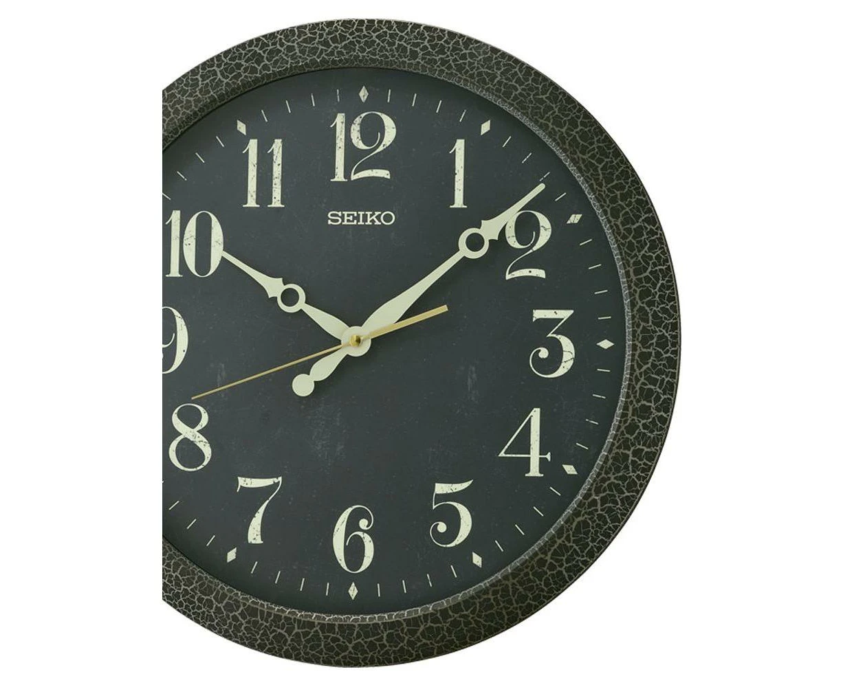 Seiko Wall Clock Qxa815k Black, For Men And Women