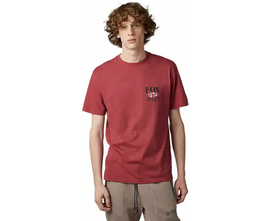 Fox Predominant SS Premium Mens T-Shirt - Scarlet