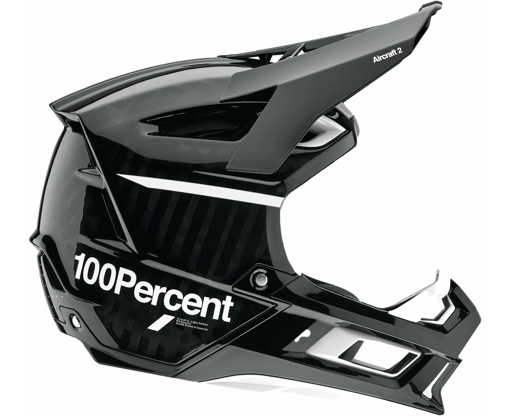 100% Aircraft 2 Full Face Helmet - Black/White