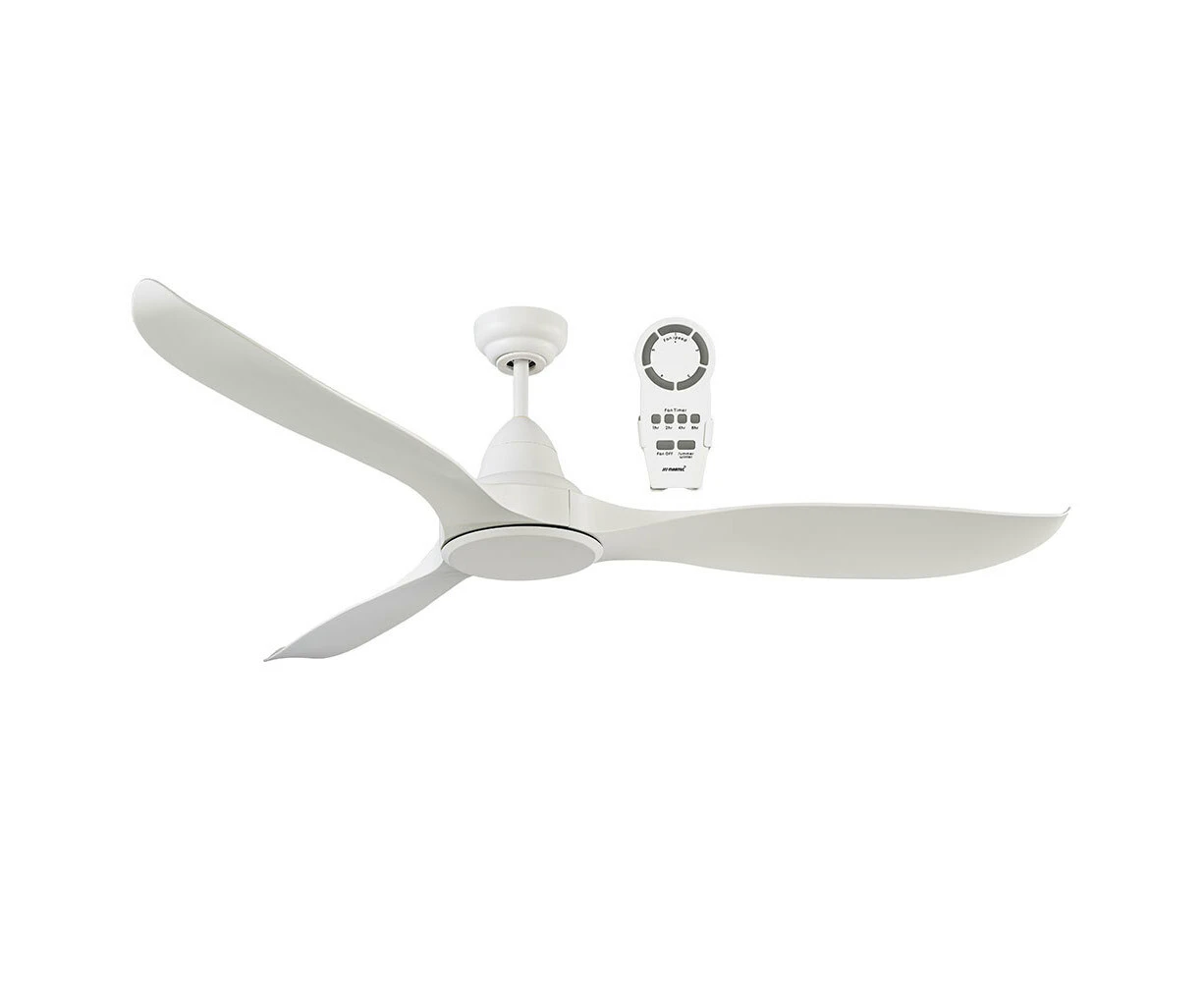 Martec Wave 1320mm 3 Blade DC Ceiling Fan + Remote Control White