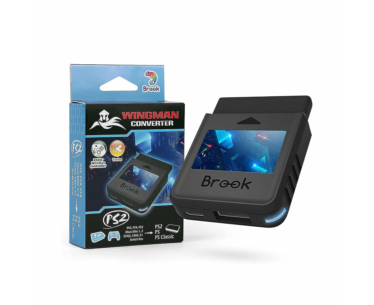 Brook Wingman PS2 converter/adapter (PS2/PS1/PS classic) - Black