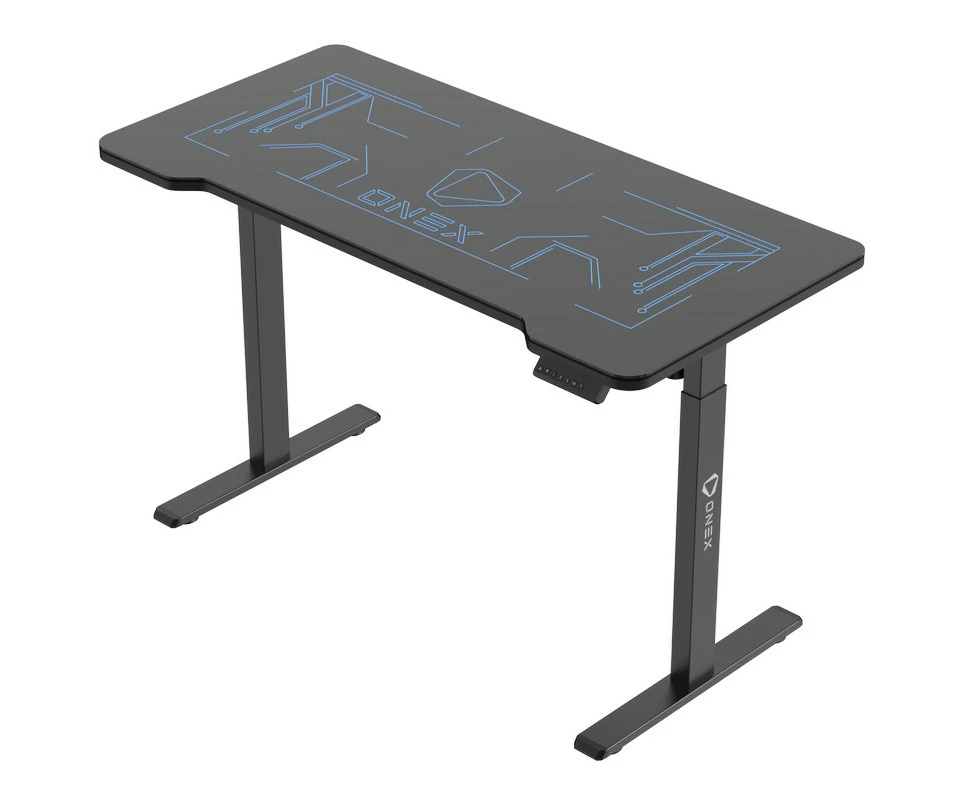 ONEX ONEX-GDE1400G-RGB GDE1400G RGB Tempered Glass Electric Hight Adjustable Gaming Desk