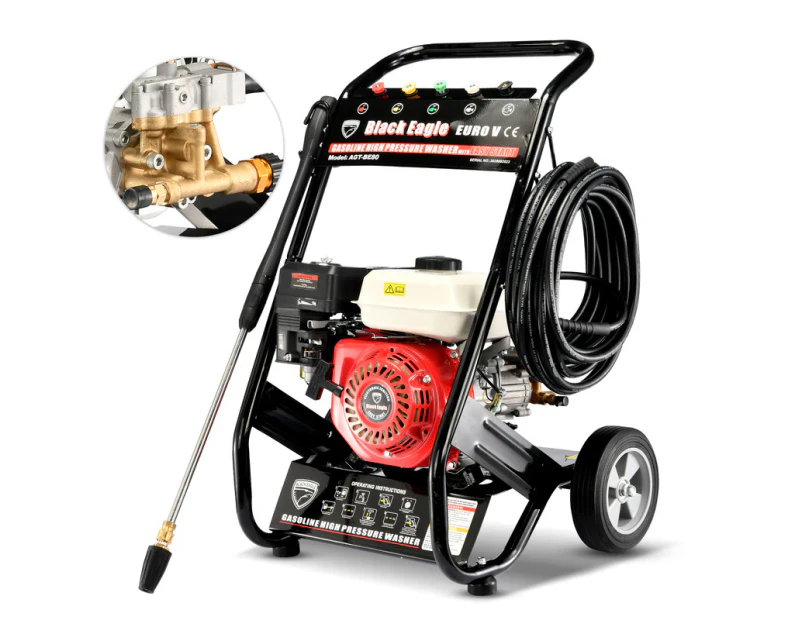 BLACK EAGLE 10HP 4800PSI Petrol High Pressure Washer Cleaner water Gurney Spray