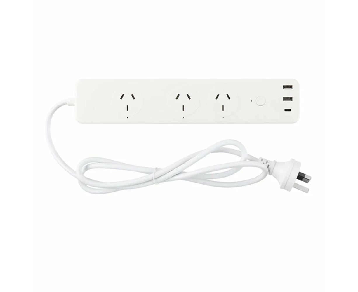 Brilliant Smart Smart WiFi Powerboard 8 Outlet with 2xUSB-A /2xUSB-C Chargers, [22166/05]