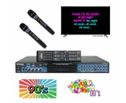 Sonken MP4000 Pro Karaoke Machine + 435 Songs from the 90's & 00's + 2 Wireless Microphones