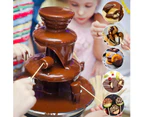 Electric Chocolate Fountain Machine,3 Layer Cheese Fountain Machine,Hold 10oz Chocolate Fondue Fountain,Stainless Steel Cheese Fountain Melting Machine