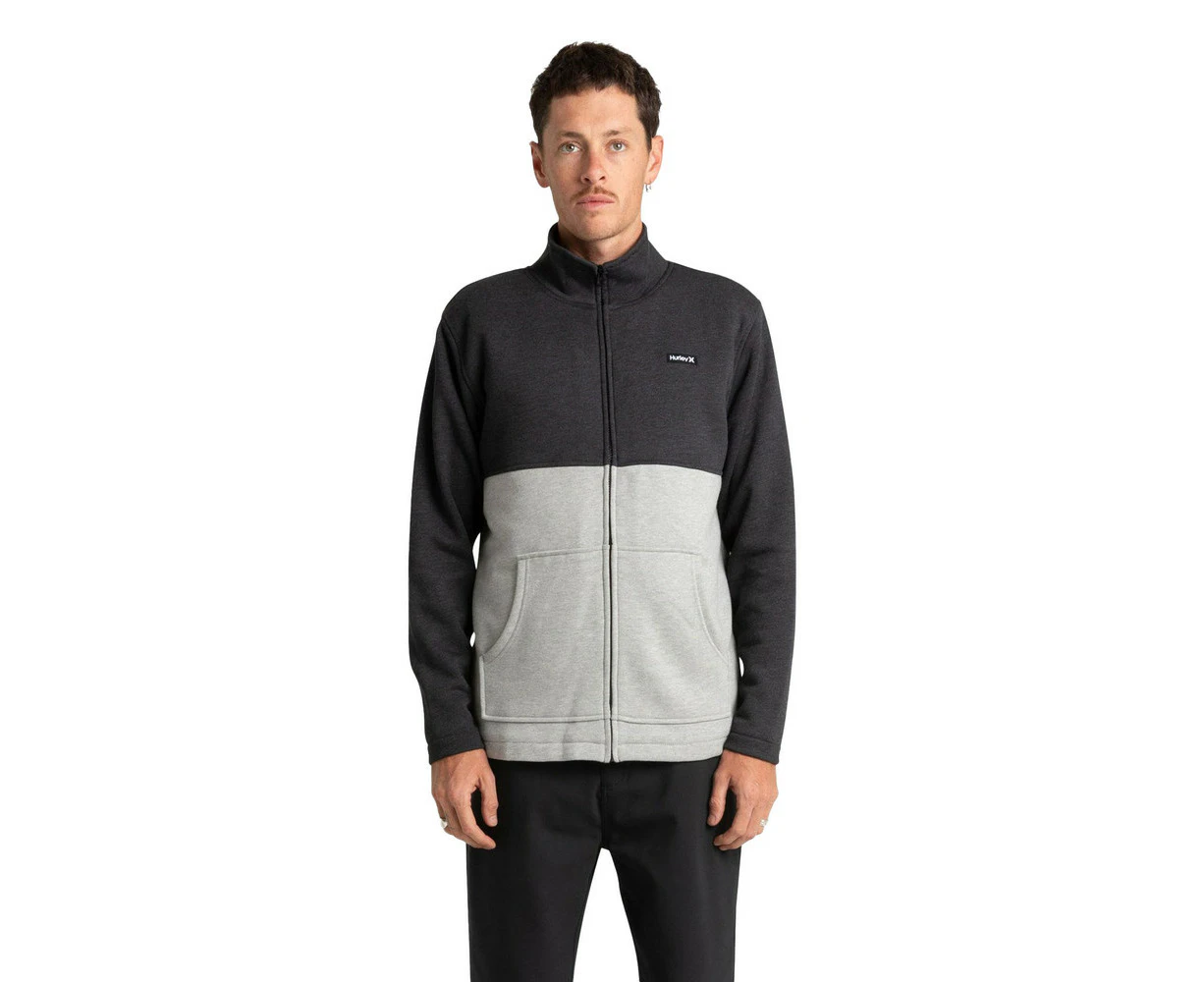 Hurley Alps Block Crew Mens in Heather Black