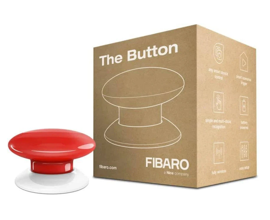 FIBARO Z-Wave Button (All Colours Available) - Brown