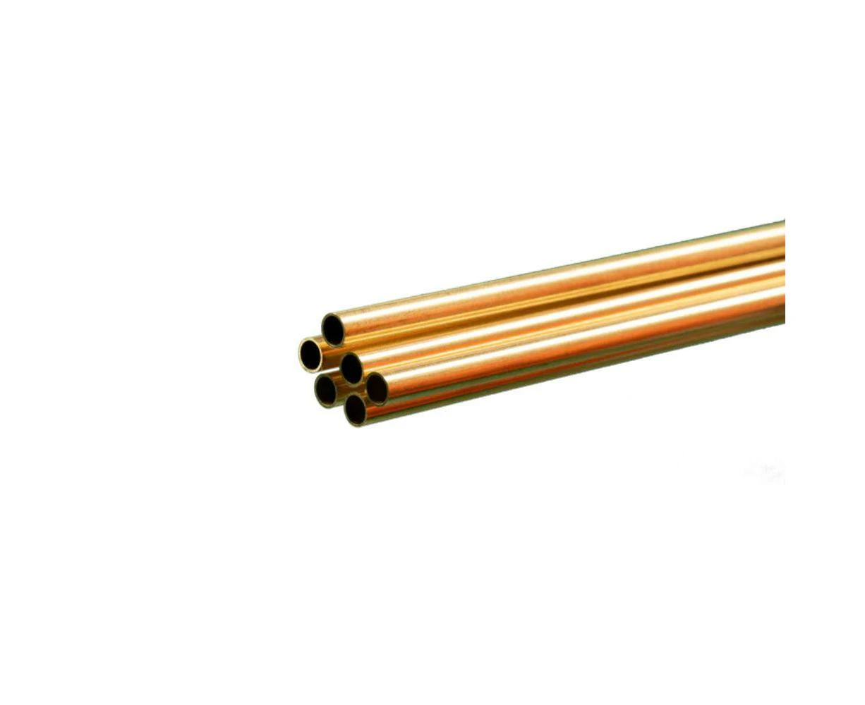 KS Metals Tube Brass 36X3/16 6 Pcs In Outer