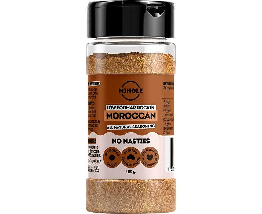 Mingle Moroccan Low FODMAP All Natural Seasoning 10x45g