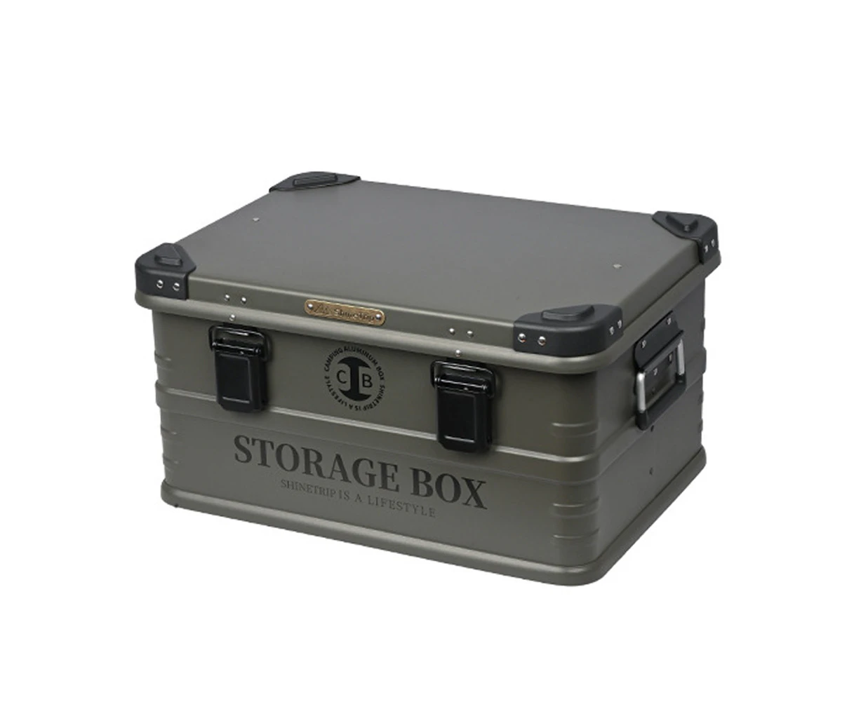 Outdoor Waterproof Storage Box Multifunctional Camping Aluminum Alloy Storage Box Large Capacity Car Storage Box