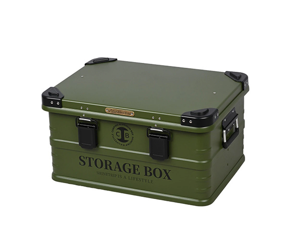 Outdoor Waterproof Storage Box Multifunctional Camping Aluminum Alloy Storage Box Large Capacity Car Storage Box