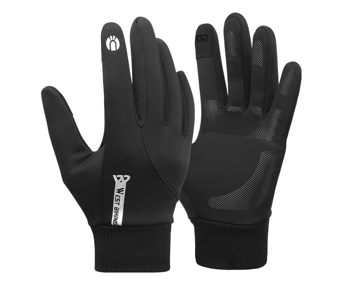 Waterproof Windproof Bike Gloves Winter Warm Touching Screen Cycle Gloves Thermal Outdoor Sport Ski Road Bicycle Gloves