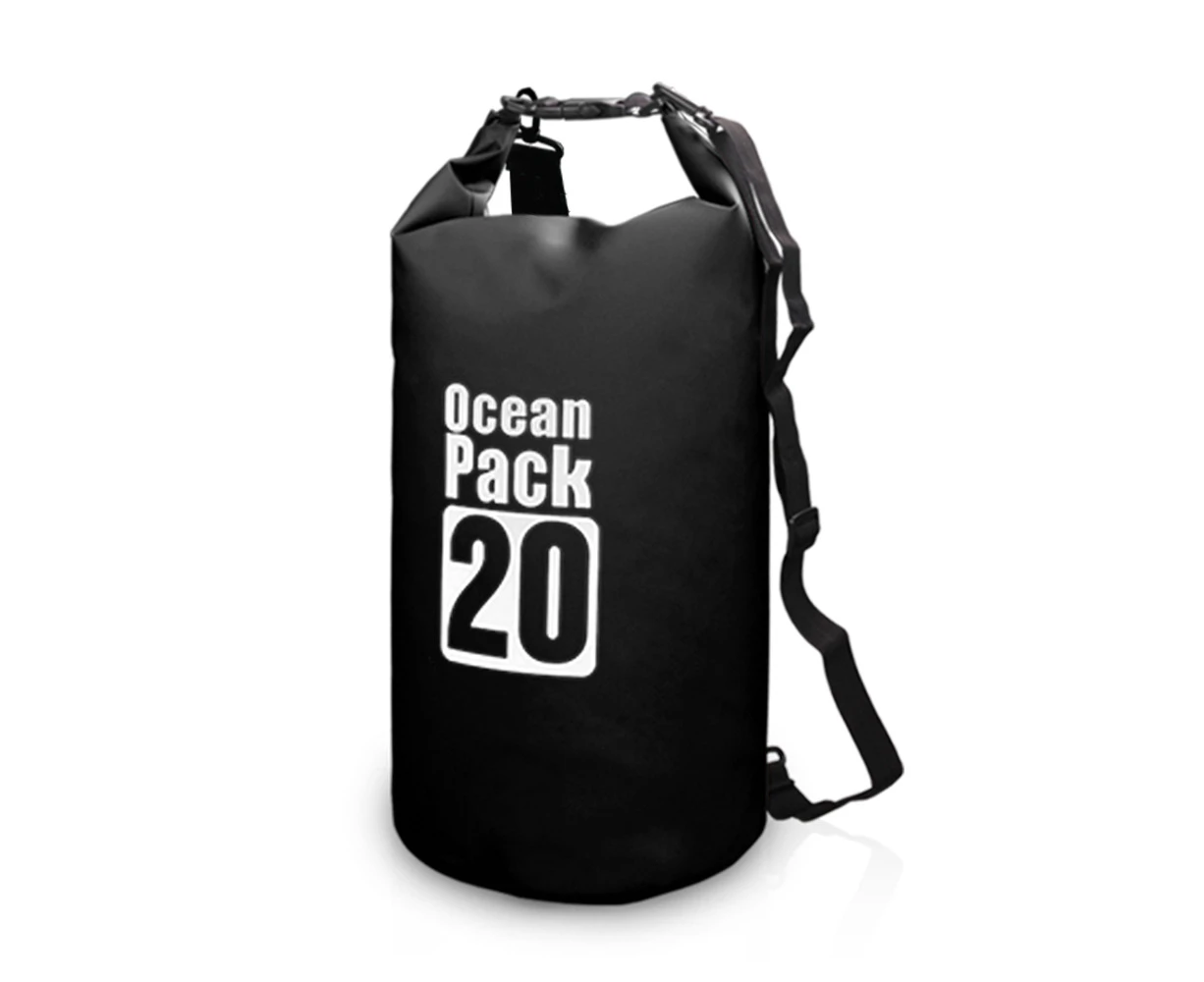 10L / 15L / 20L / 30L Outdoor Waterproof Dry Backpack Water Floating Bag Roll Top Sack for Kayaking Rafting Boating River Trekking