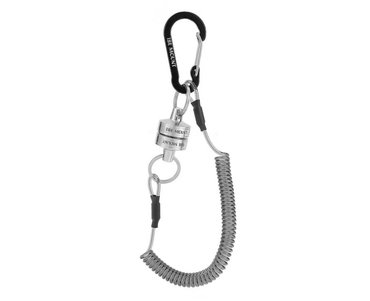 Outdoor Stainless Steel Magnet KeyChain Telescopic Rope Magnetic Suction Buckle Metal Buckle with Steel-Wire Rope