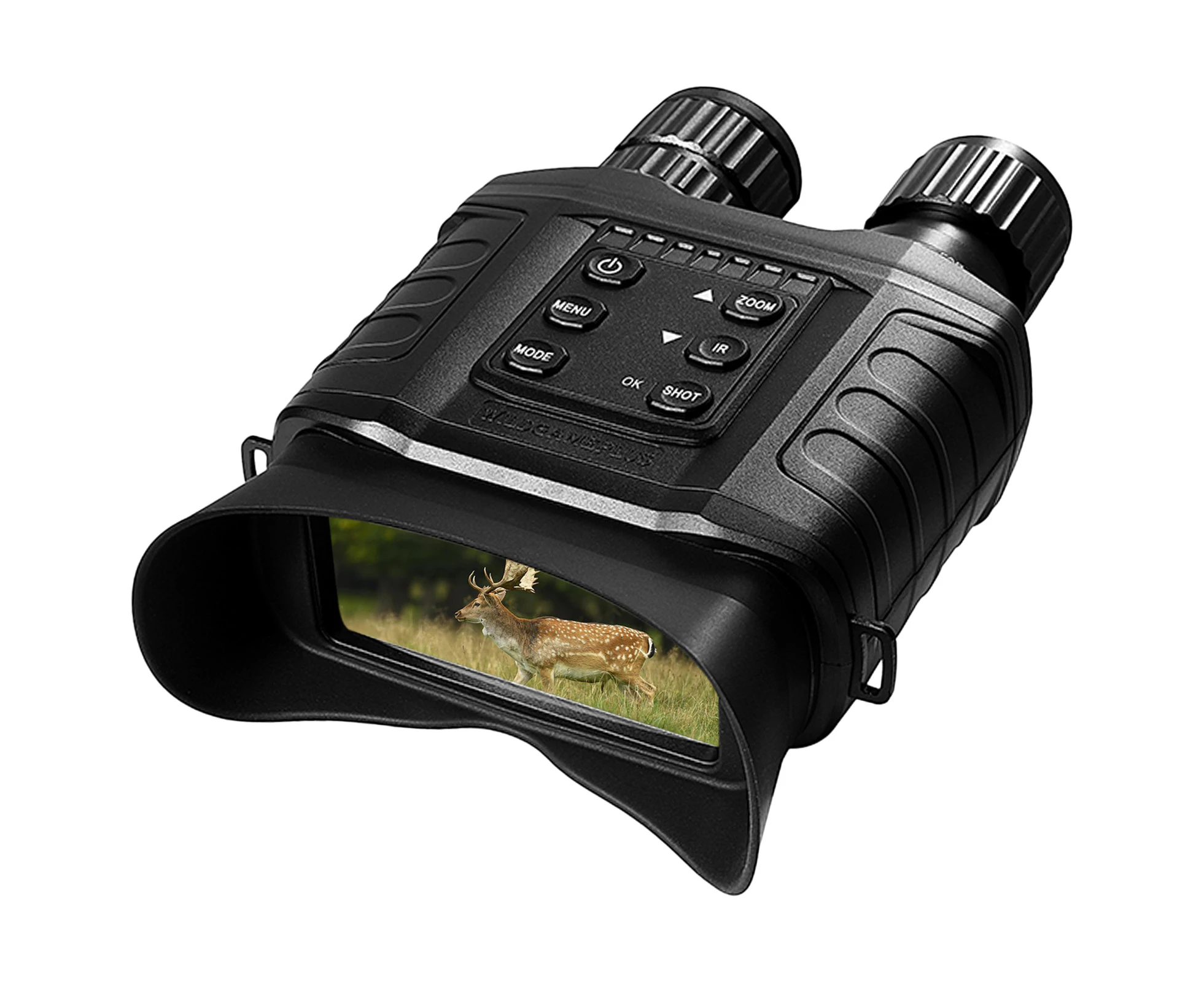 Night Vision Binoculars 4X Digital Zoom IR Night Vision Scope with 500m Full Dark Distance Camera Video Modes 32GB TF Card Included