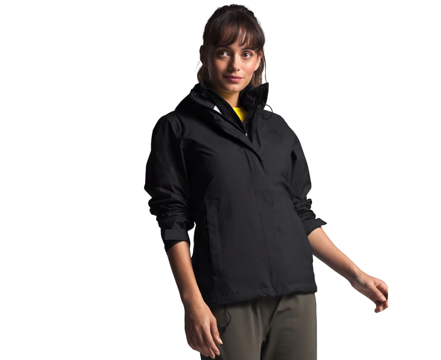 Womens The North Face Venture 2 Rain Waterproof Black Jacket