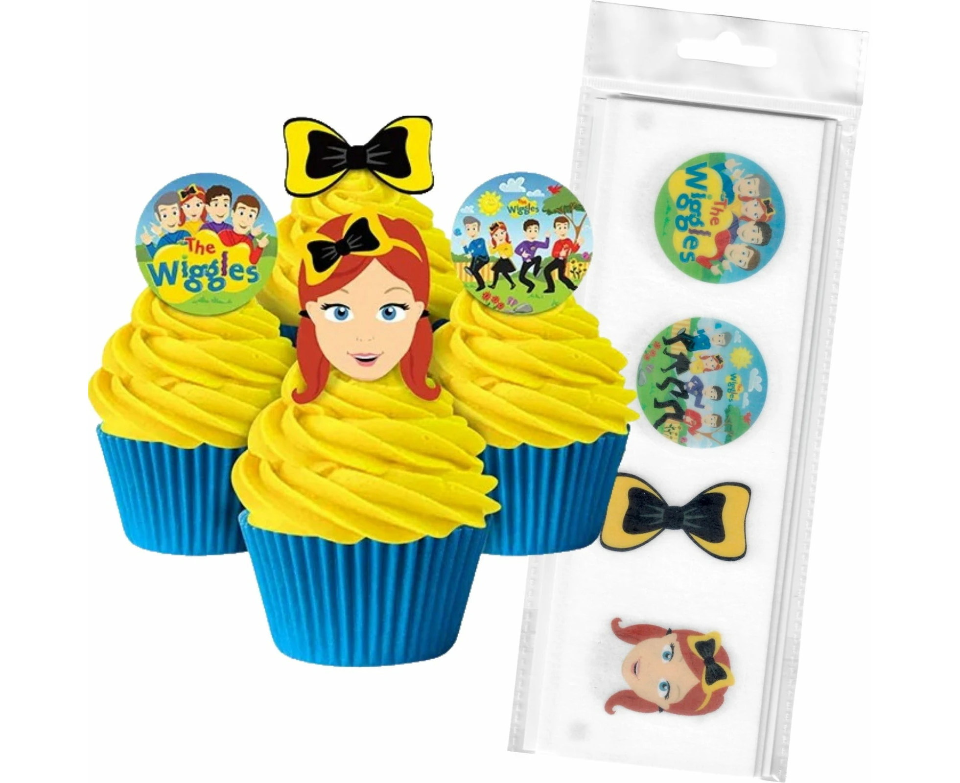 Wiggles Edible Wafer Cupcake Toppers (Pack of 16)