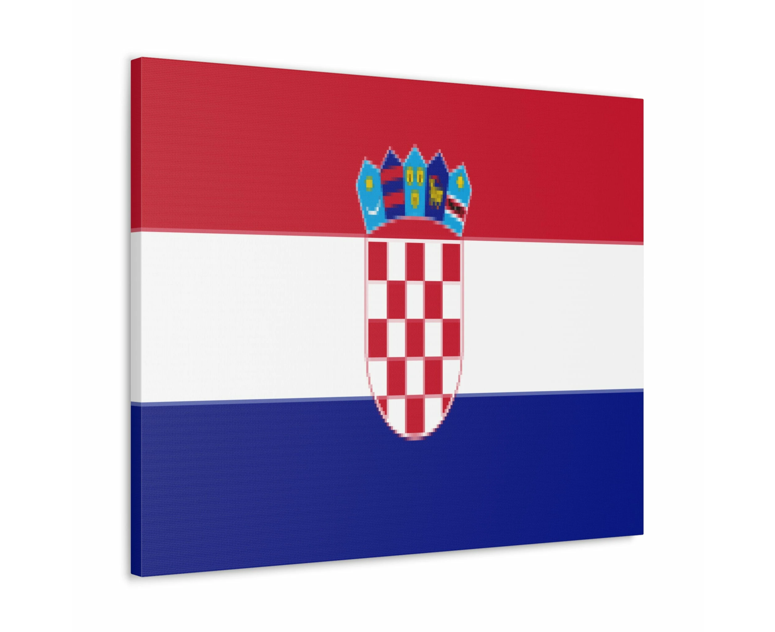 Croatia Country Flag Canvas Vibrant Wall Art Unframed Home Decor