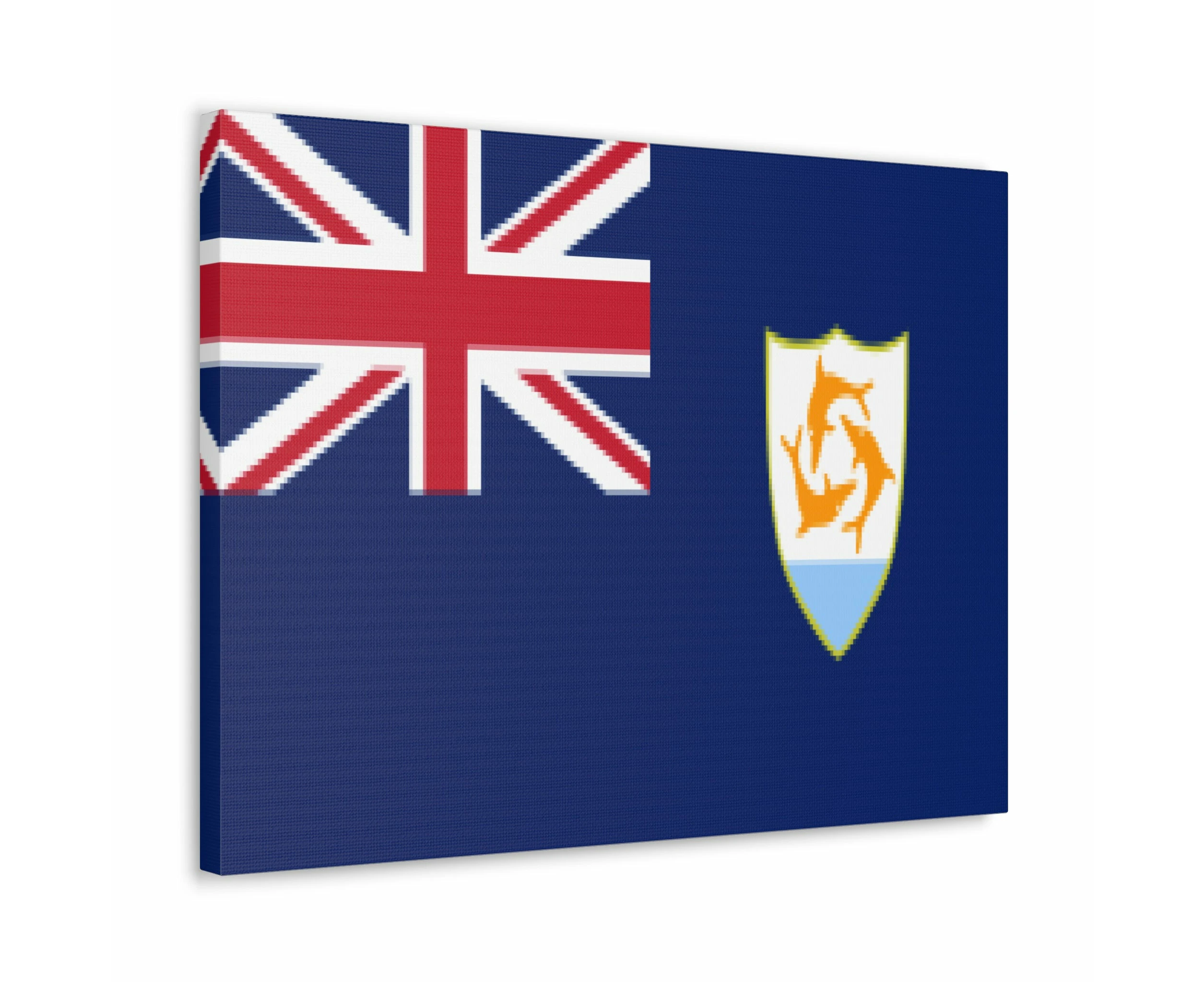 Anguilla Country Flag Canvas Vibrant Wall Art Unframed Home Decor