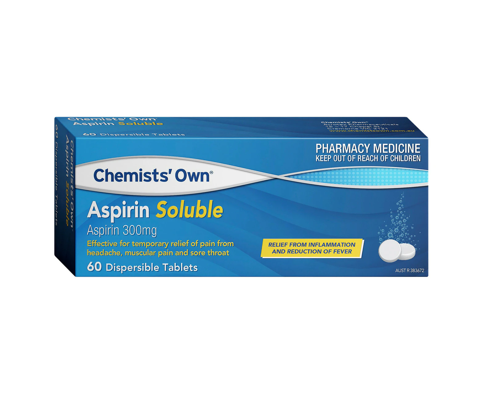 Chemists' Own Aspirin Soluble Tabs 60