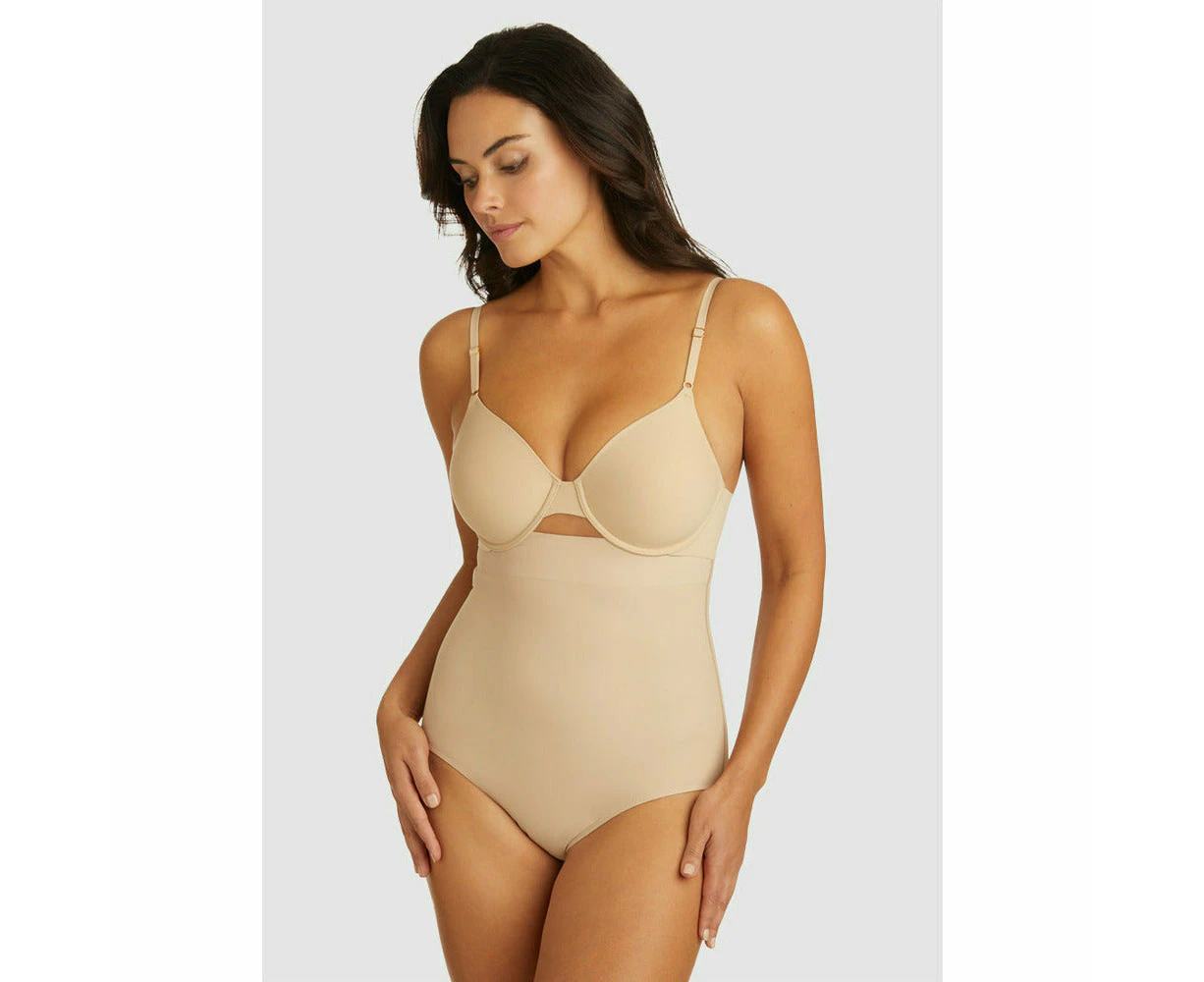 Naomi and Nicole Sleek Solutions 7495 Warm Beige High Waist Brief