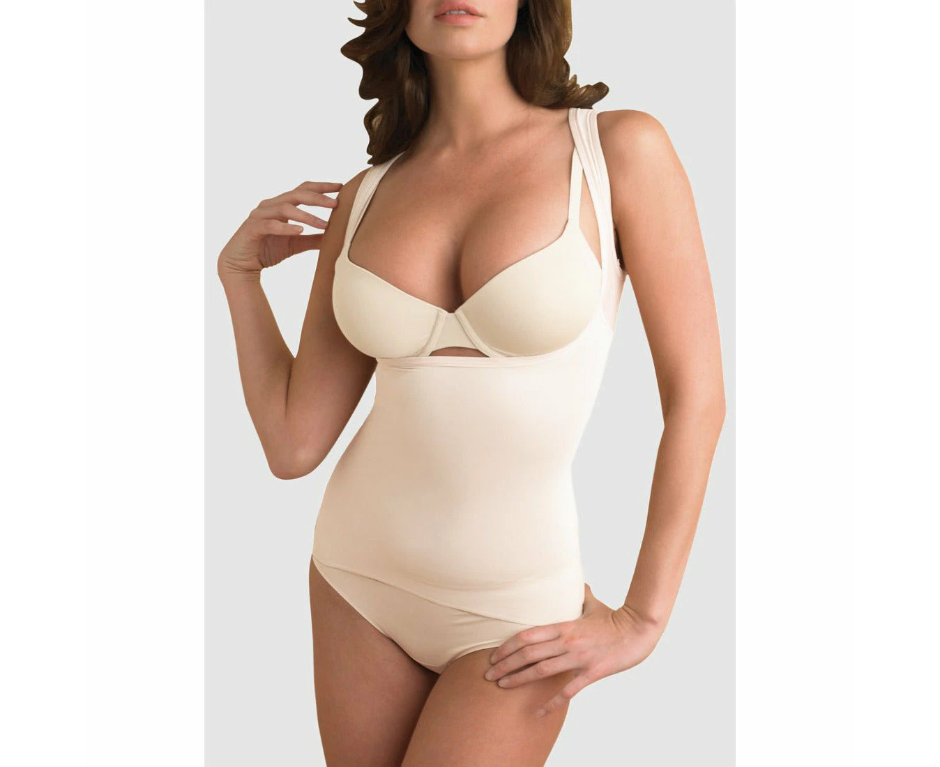 Naomi & Nicole Unbelievable Comfort(R) Cupless Tummy Shaper Camisole