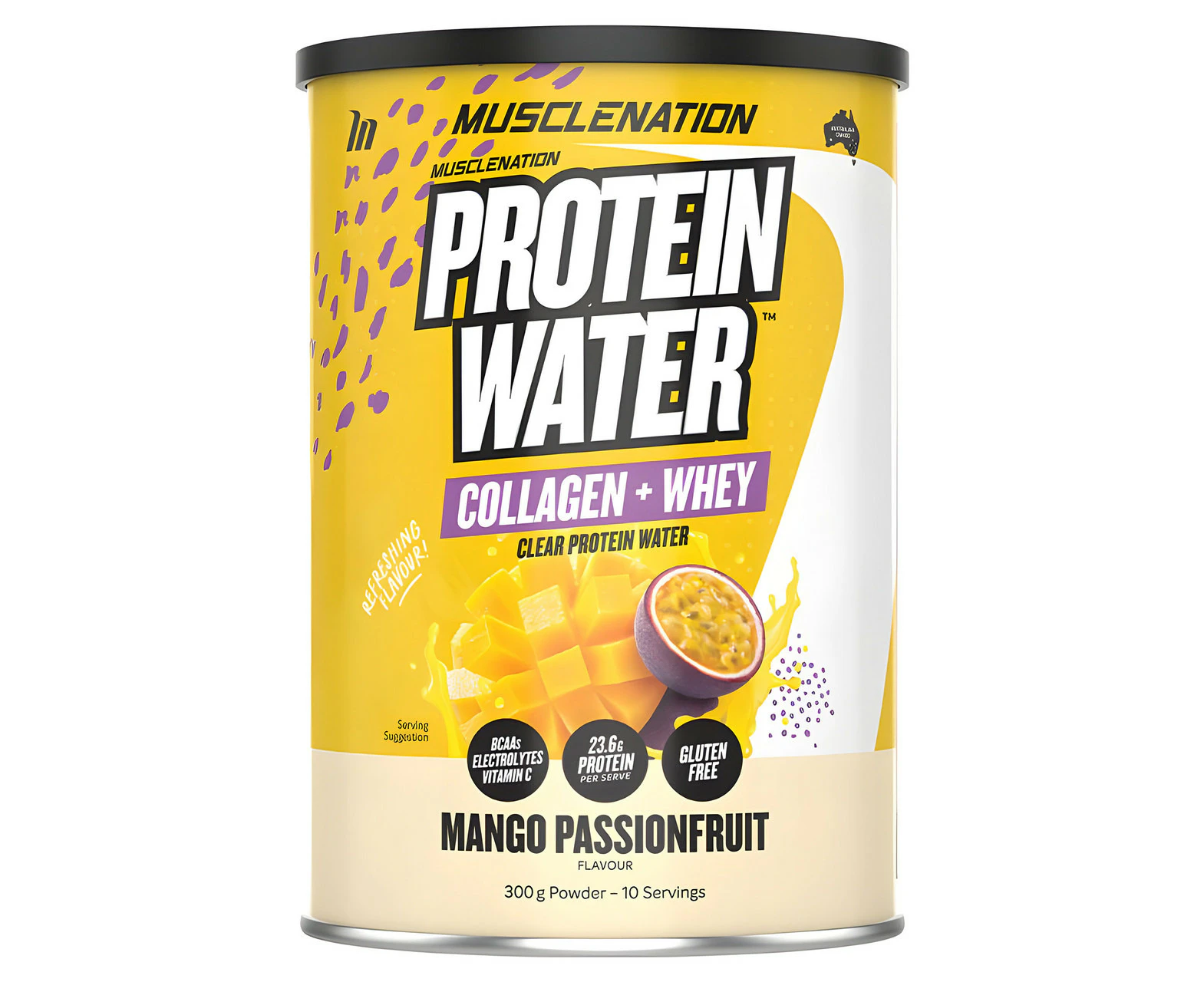 Muscle Nation Protein Water Mango Passionfruit 300g