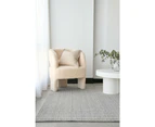 Parker Grey Jute and Wool Modern Pebble Pattern Rectangle Rug