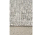 Parker Grey Jute and Wool Modern Pebble Pattern Rectangle Rug