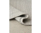 Parker Grey Jute and Wool Modern Pebble Pattern Rectangle Rug