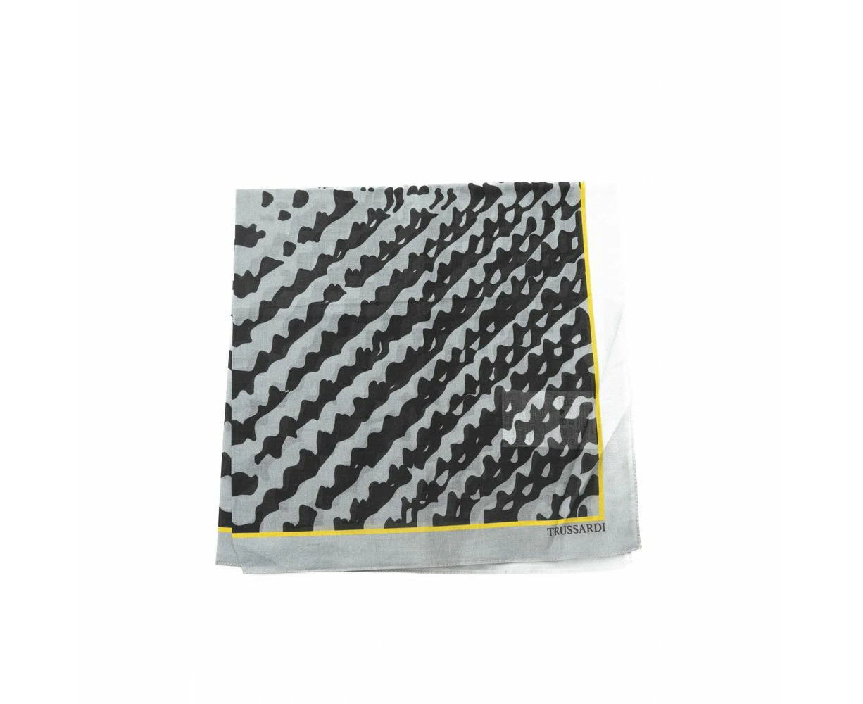 Trussardi Elegant Gray Cotton Scarf