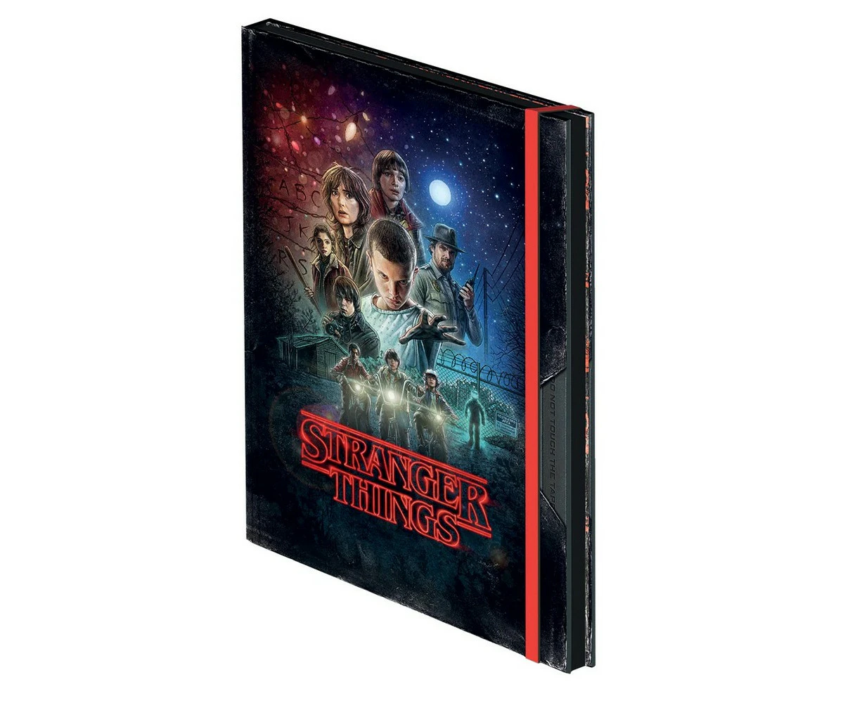 Spiral Direct VHS Stranger Things A5 Notebook (Black) - HE2347