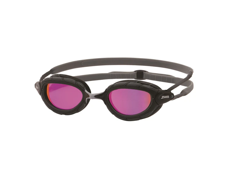 Zoggs Unisex Adult Predator 2024 Swimming Goggles (Titanium Grey/Pink) - CS2125