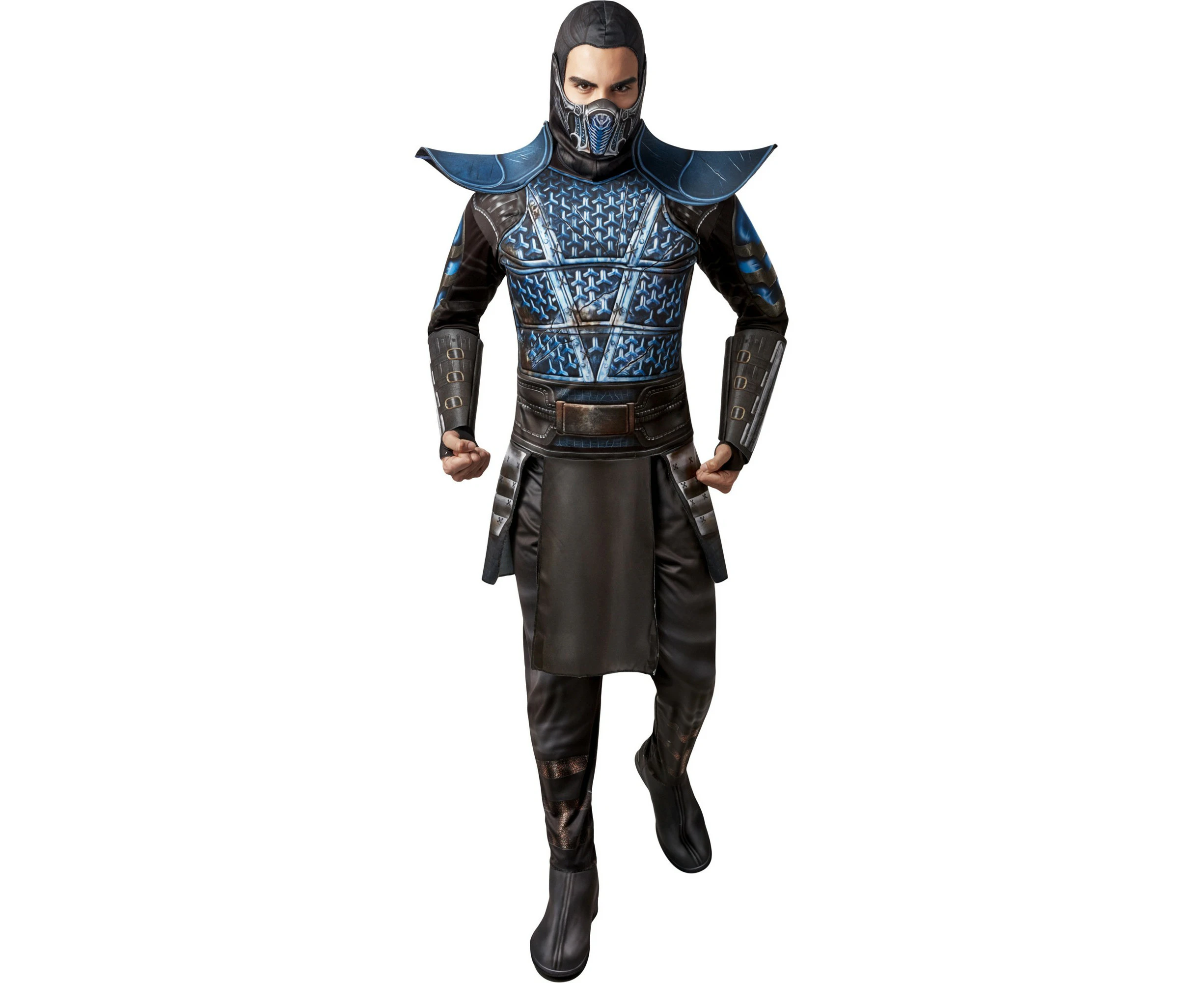 Mortal Kombat Unisex Adult Zero Costume (Black/Blue) - BN5611