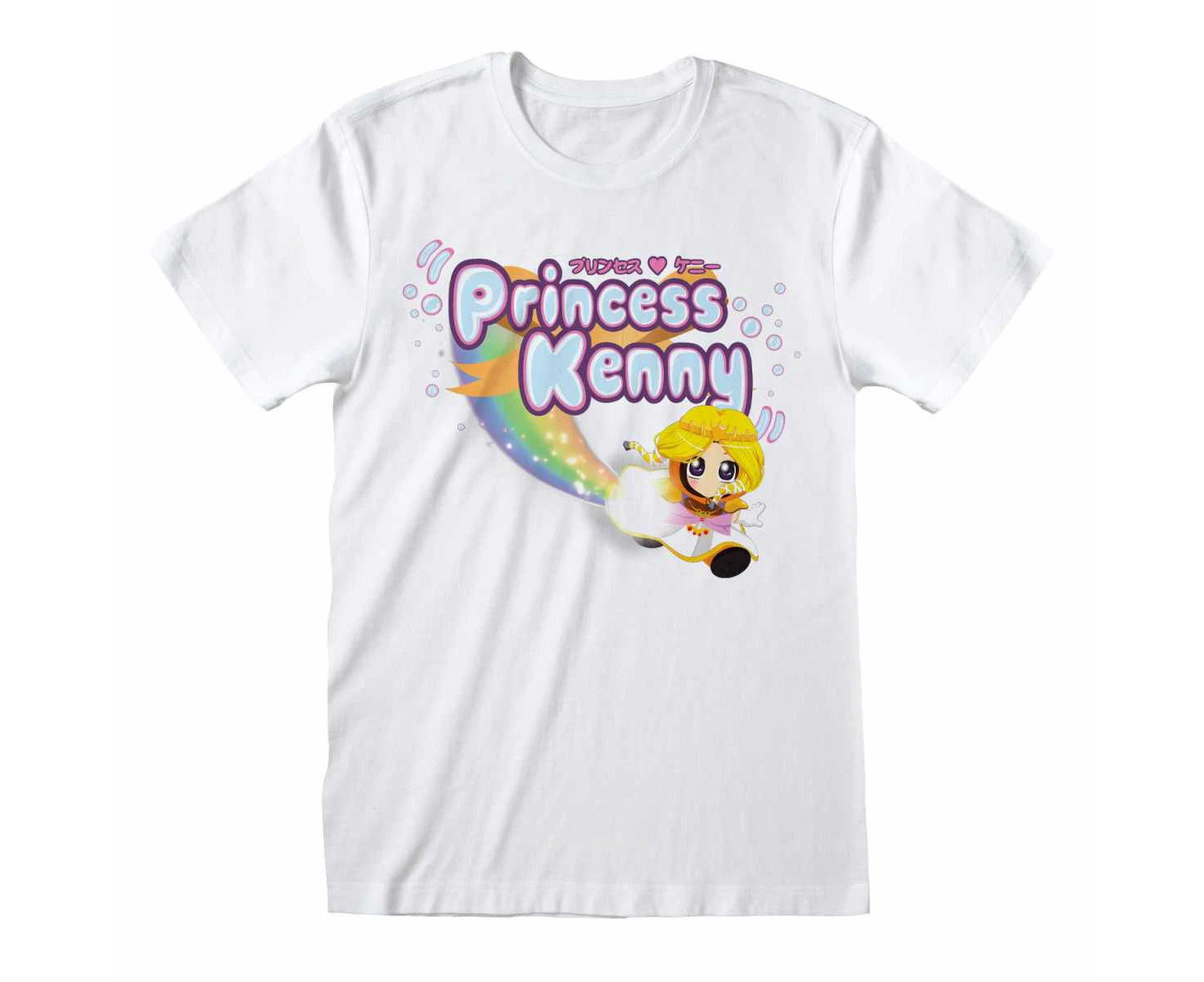 South Park Unisex Adult Kenny Princess T-Shirt (White) - HE2073