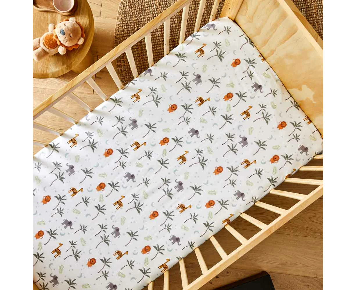 MyHouse - Kids MyHouse Kids Baby Cot Fitted Sheet - Jungle