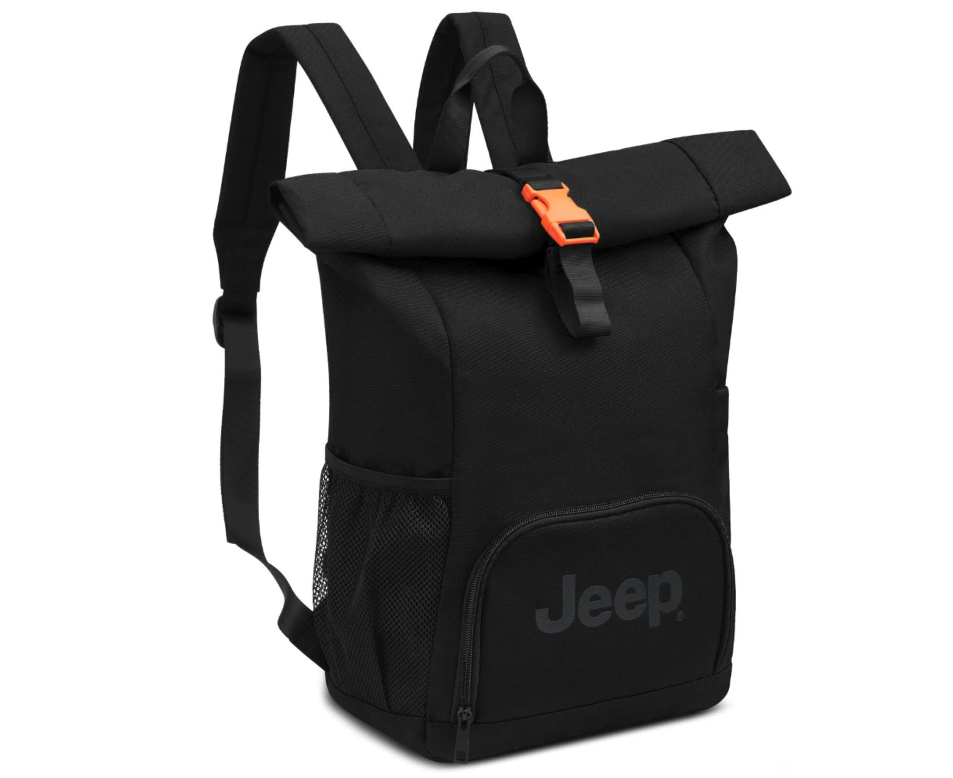 Jeep Rolltop 17" Laptop Backpack - Black (JS016D)