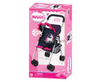 Bayer 51.5cm Doll Buggy Toy - Dark Blue/Pink