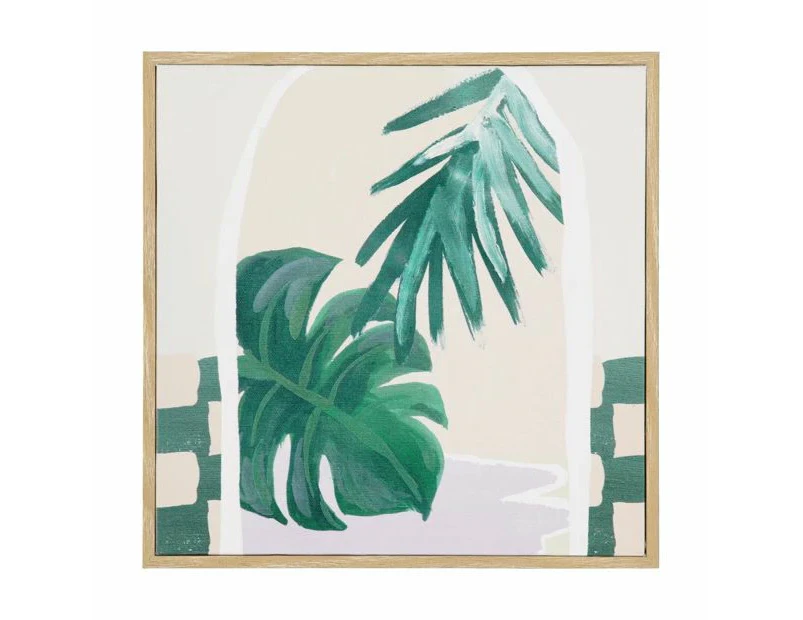 Framed Canvas, Tropical Palm - Anko