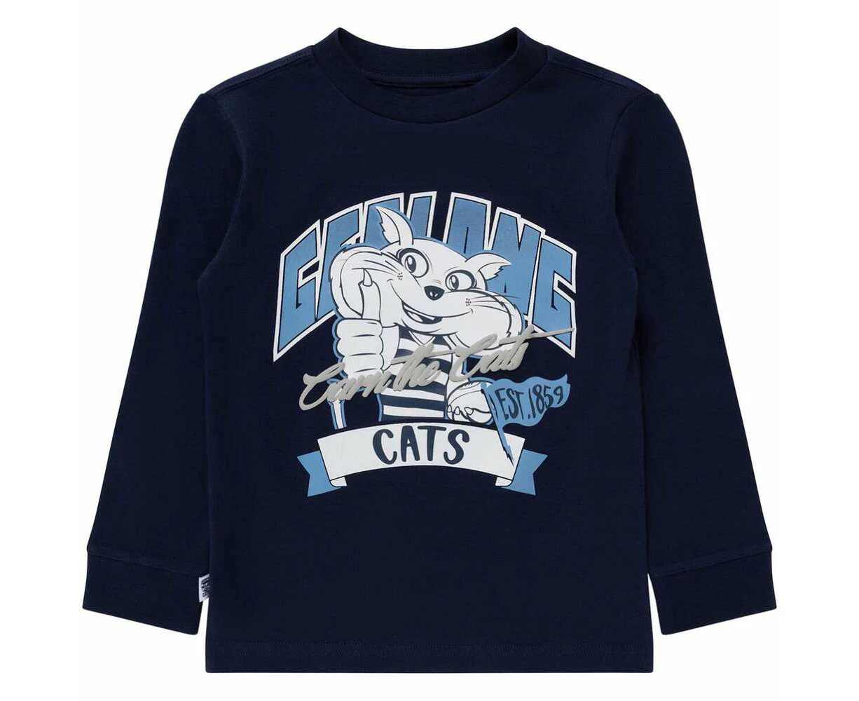 Geelong Cats Kids Long Sleeve Tee