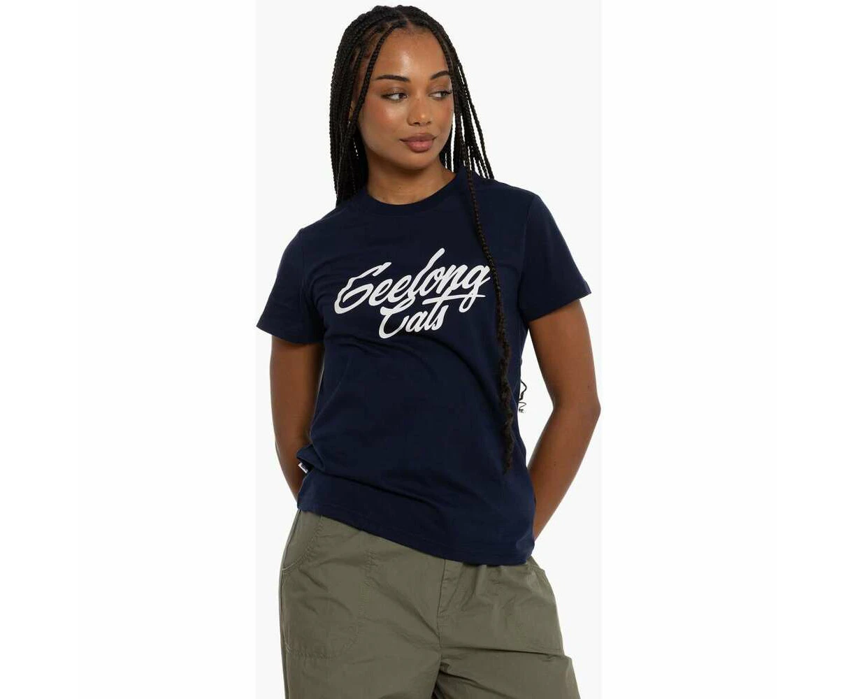 Geelong Cats Womens Script Tee