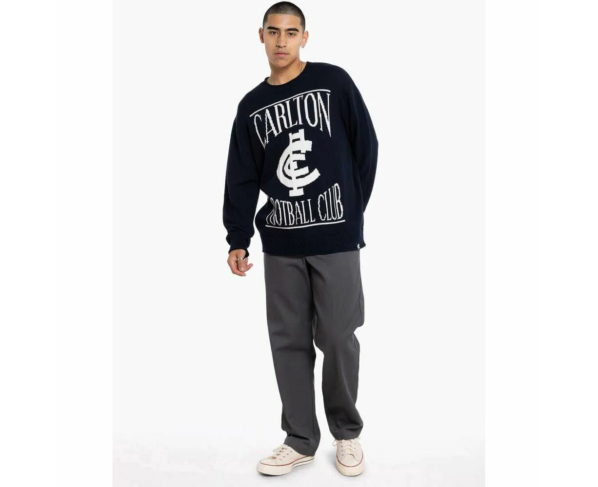 Carlton Blues Mens Supporter Knit Crew