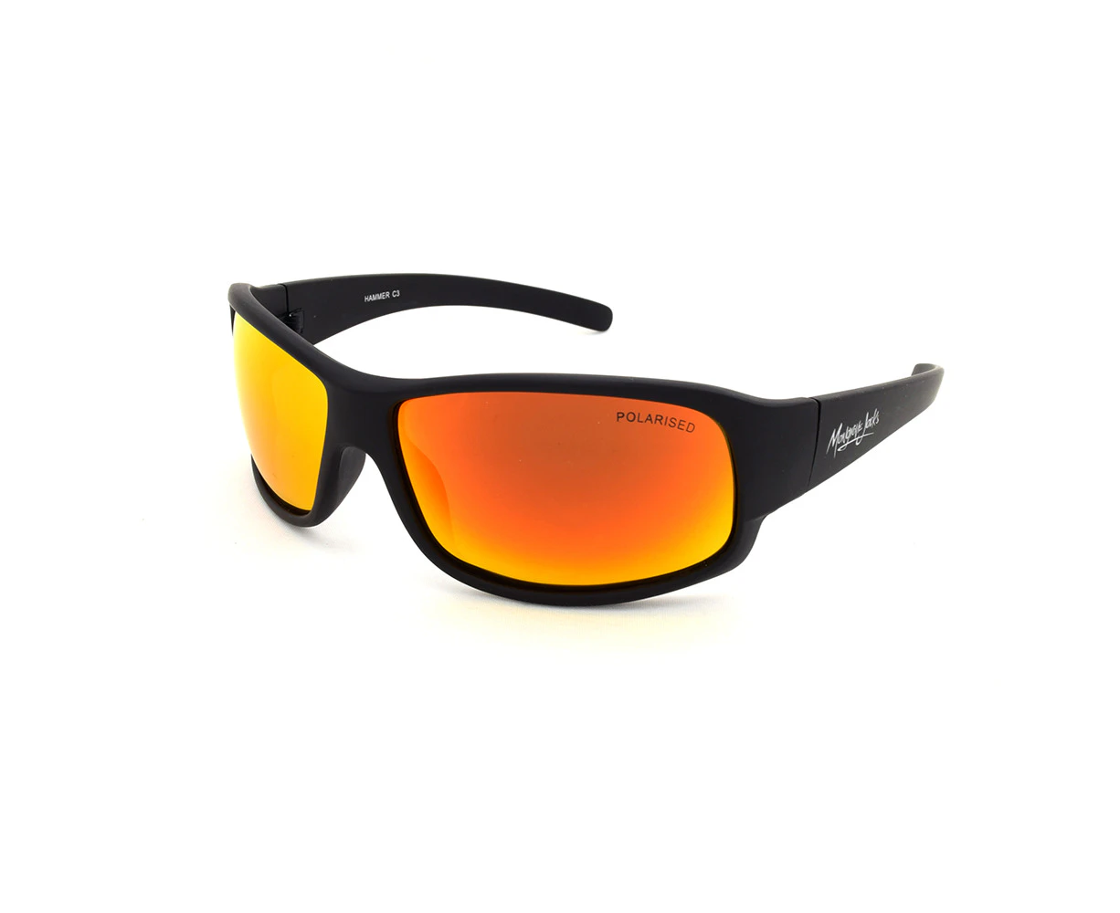 Mangrove Jacks Hammer C3 Black / Red Revo Polarised Lenses