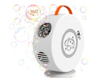 Portable Bubble Maker Electric Bubbles Toy for Outdoor Birthday Parties - White