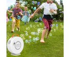 Portable Bubble Maker Electric Bubbles Toy for Outdoor Birthday Parties - White