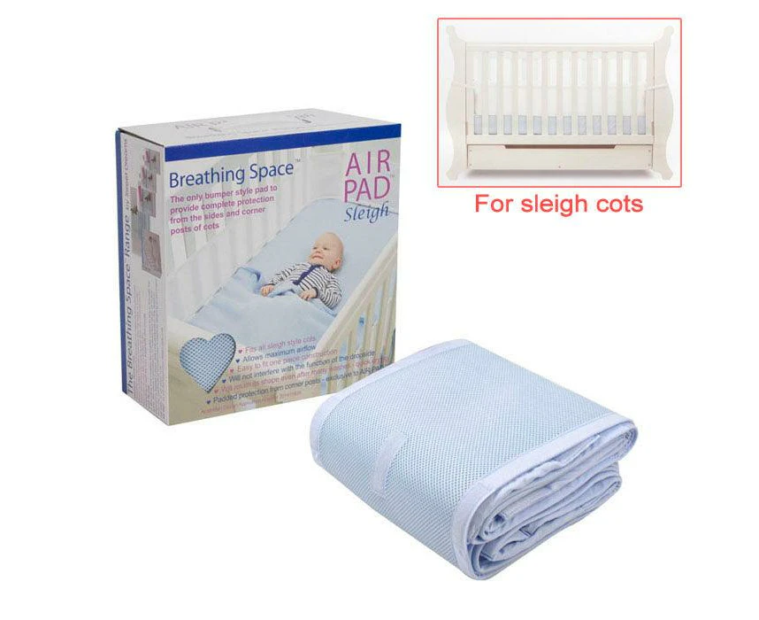 Sweet Dreams Air Pad Sleigh Cot Blue